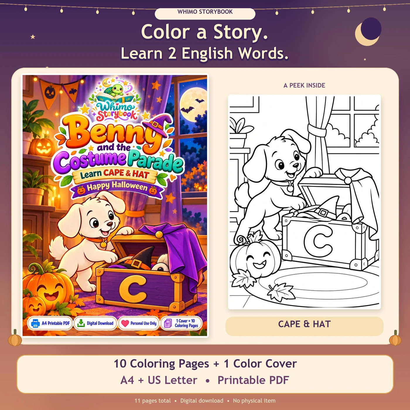 Benny's Halloween Costume Parade Coloring Book