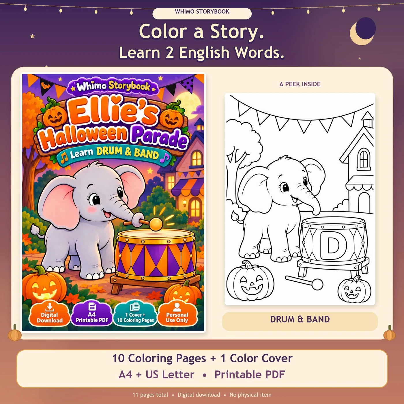 Ellie’s Halloween Parade Coloring Book
