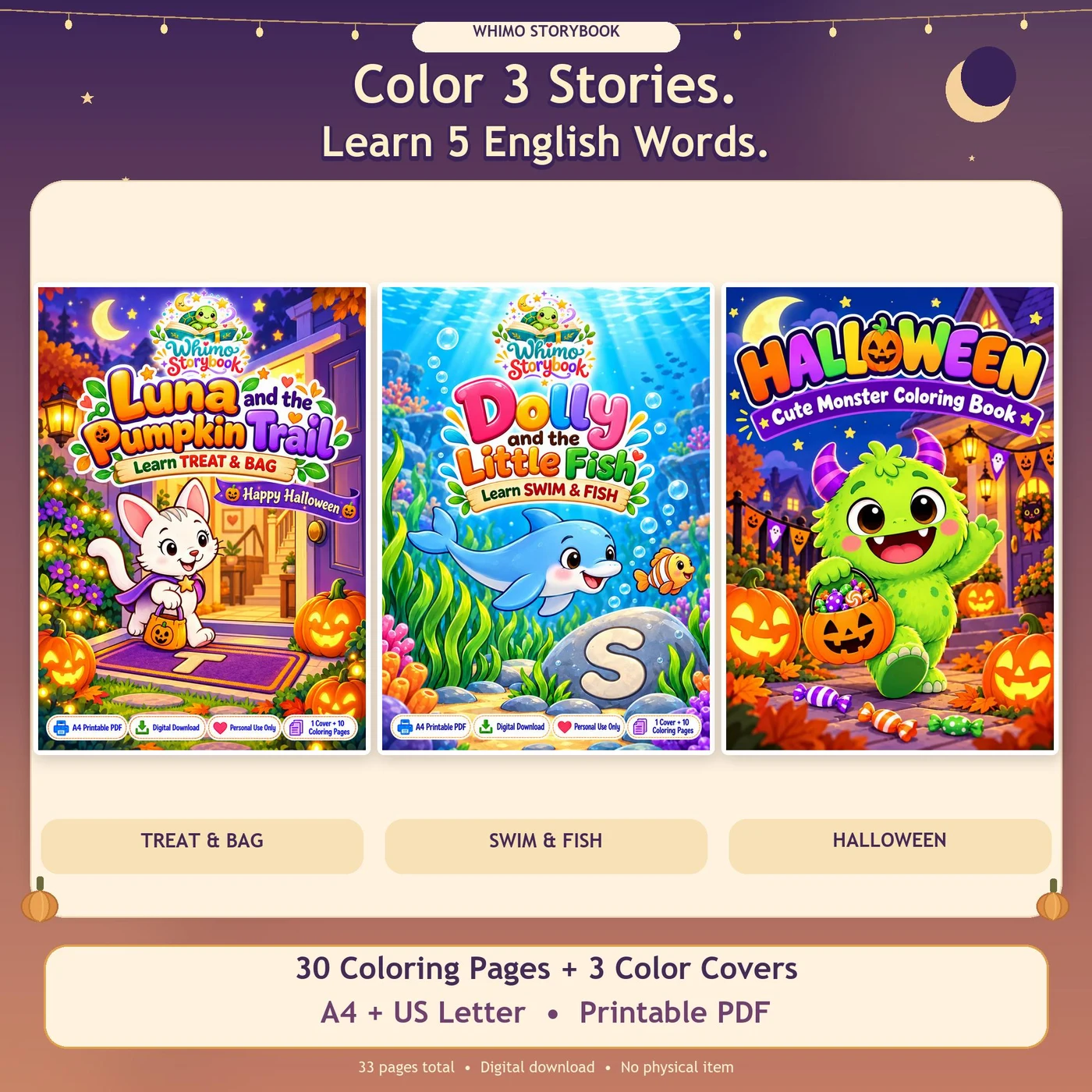 Kids Coloring Book Bundle