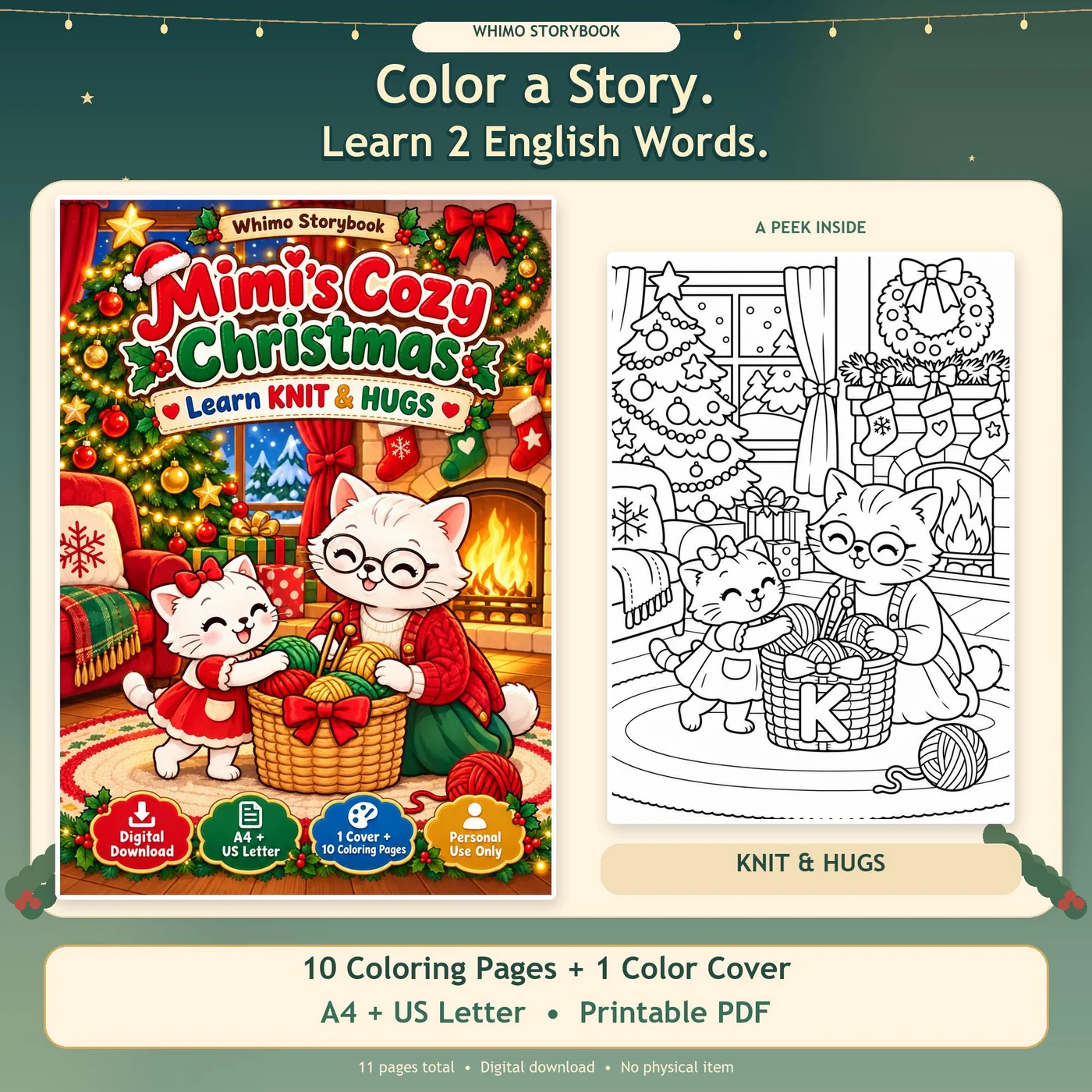 Mimi's Christmas Cookie Party Coloring Book
